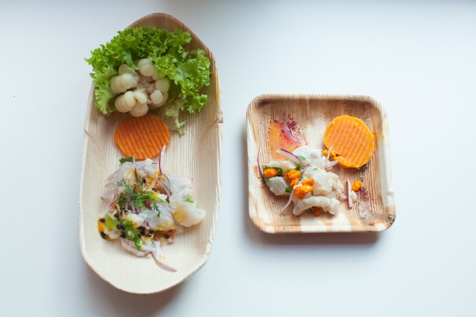 The national dish of Peru – fish ceviche The national dish of Peru - fish ceviche
