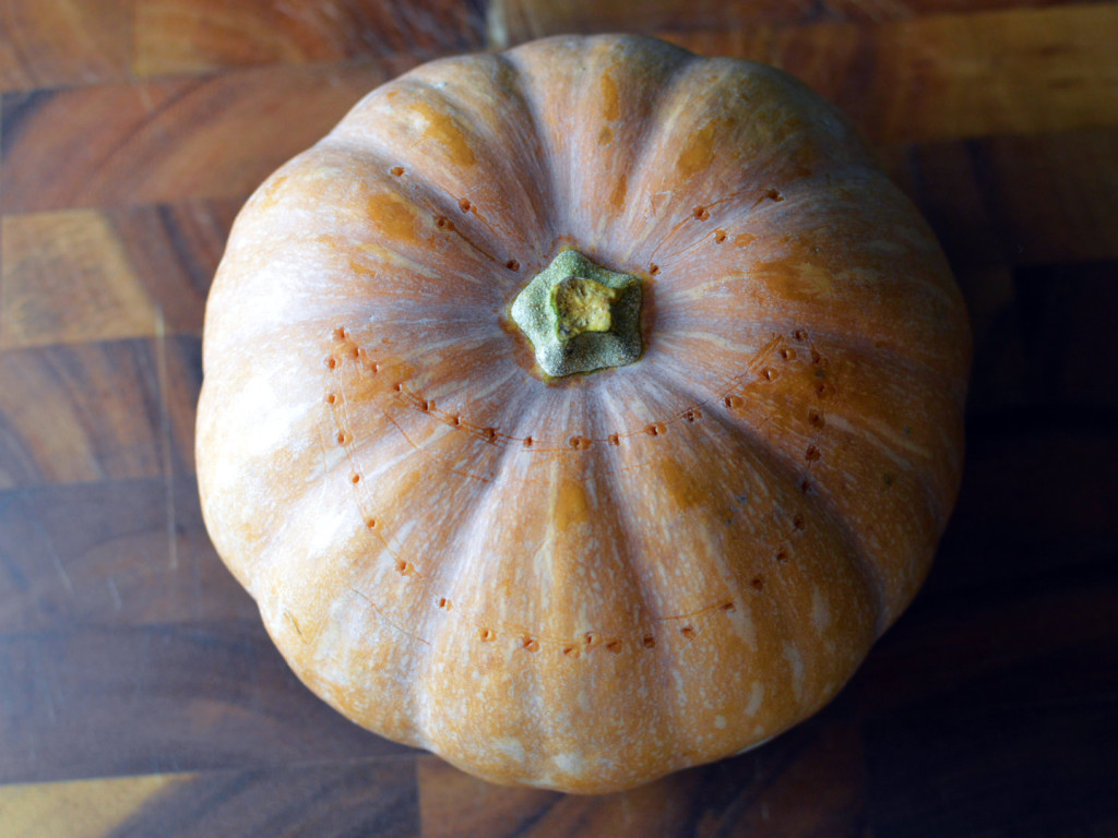 how to carve a pumpkin for halloween - Mark where to cut