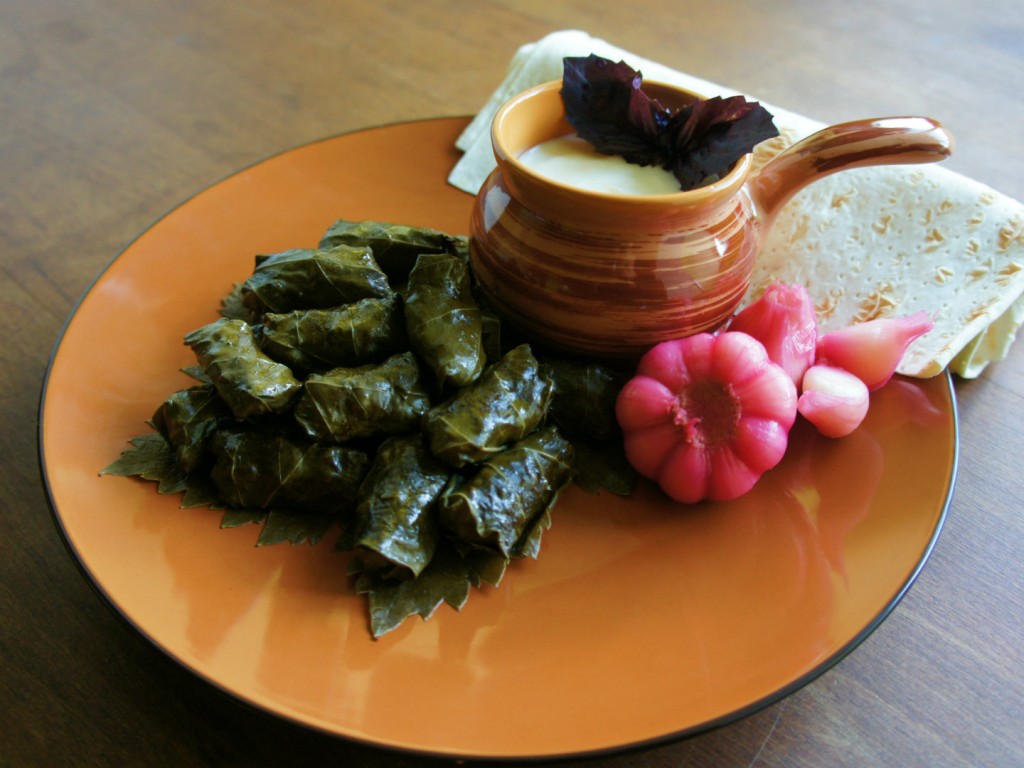 The national dish of Azerbaijan - Yarpag dolmasi