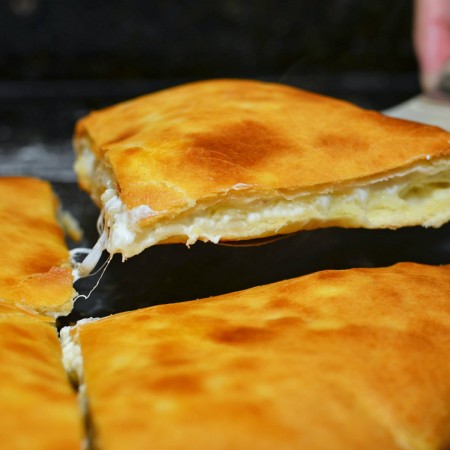 The national dish of Georgia - Khachapuri