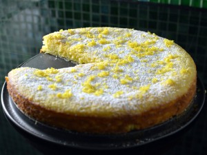Citronkladdkaka - Swedish lemon mud cake