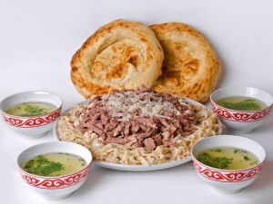 the national dish of Kyrgyzstan - Besh Barmak