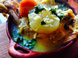 the national dish of Chile - Cazuela de Ave