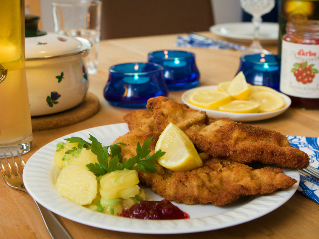 The national dish of Austria - Wiener schnitzel