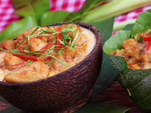 The national dish of Cambodia - Fish amok