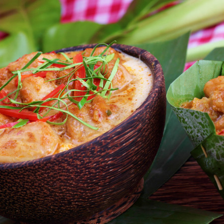 The national dish of Cambodia - Fish amok