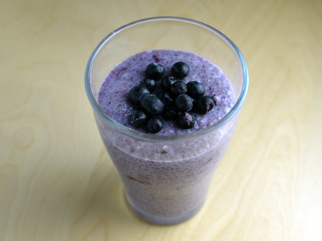 Blueberry chia pudding