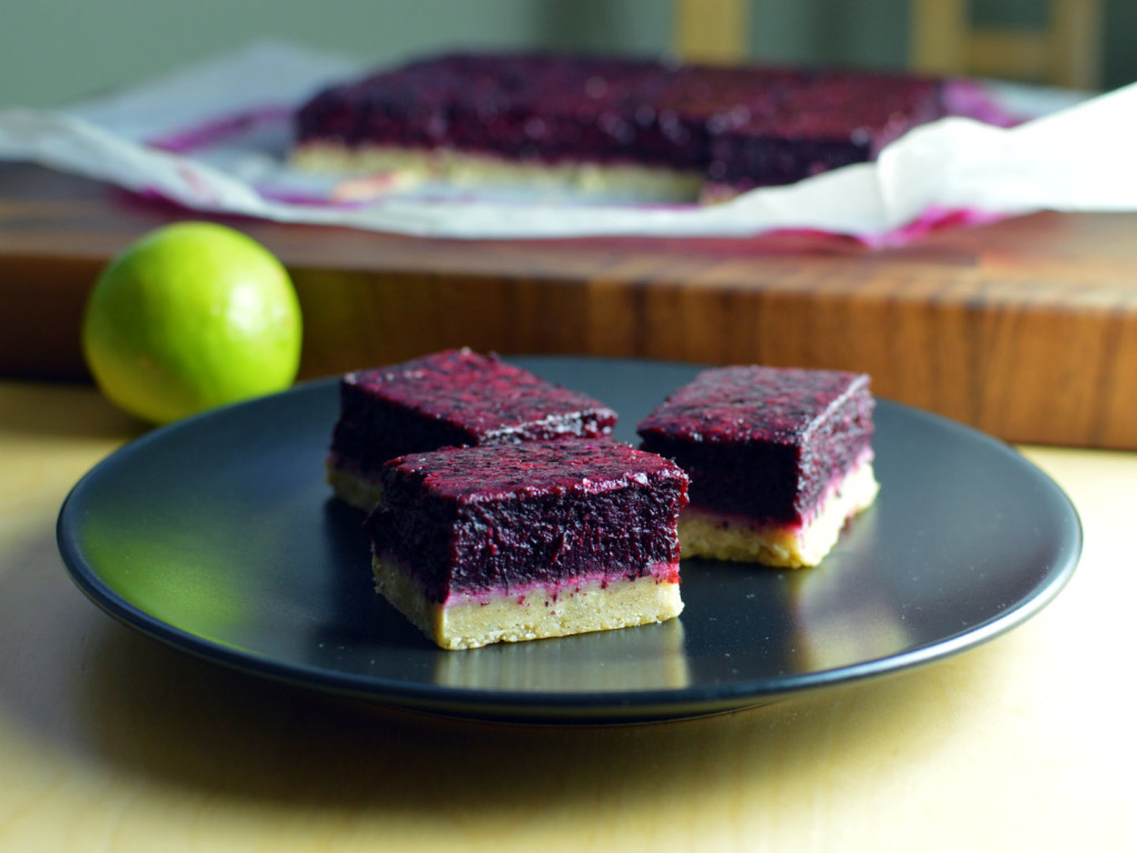 blueberry lime bars