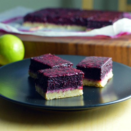 blueberry lime bars