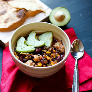 Vegan 30 minute mexican chili