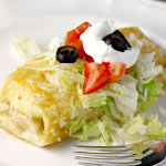 cheesy chicken enchiladas verde hero