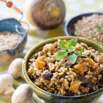 Healthy slow cooking - vegan instant pot lentils and rice with rutabaga