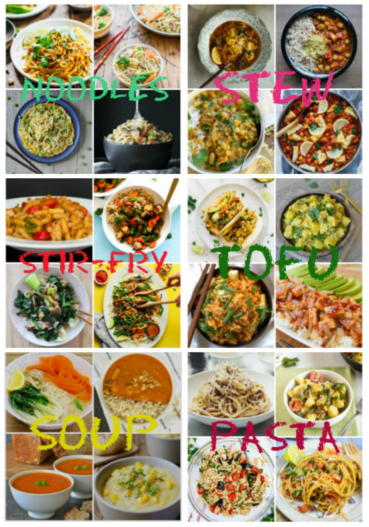 Collection of easy veggie recipes