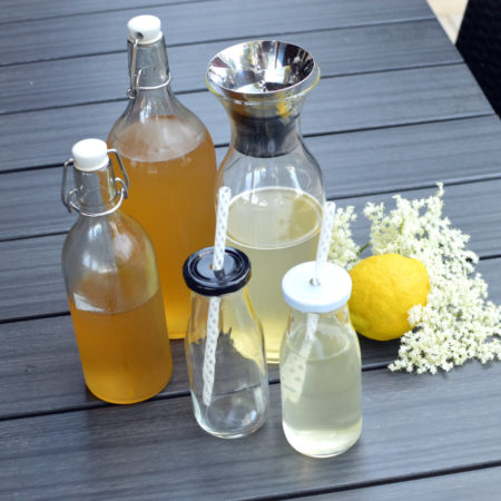 Elderflower lemonade, syrup, cordial