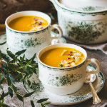 blomster och bakverk - morotssoppa med apelsin och ingefära