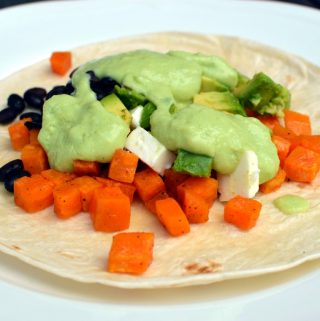 Tacos med sötpotatis och avokado