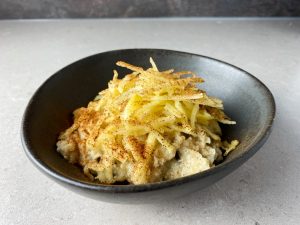 Havregrynsgröt med rivet äpple