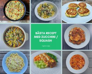 Bästa recept med zucchini eller squash