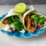 Burrito med kokosris och pulled vego