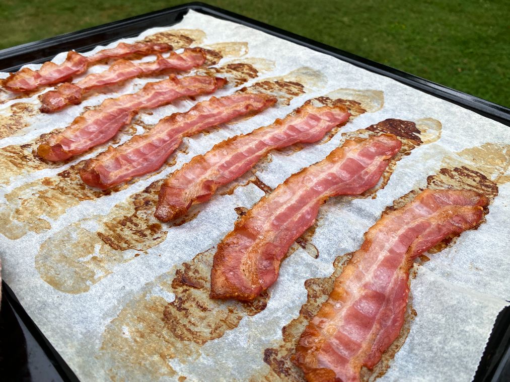Bacon i långpanna