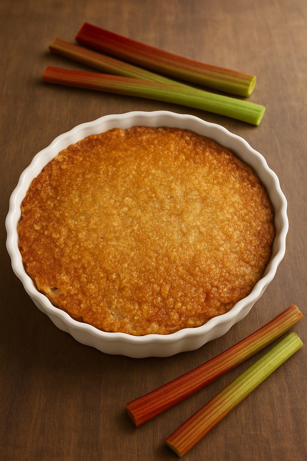 Knäckig rabarberpaj